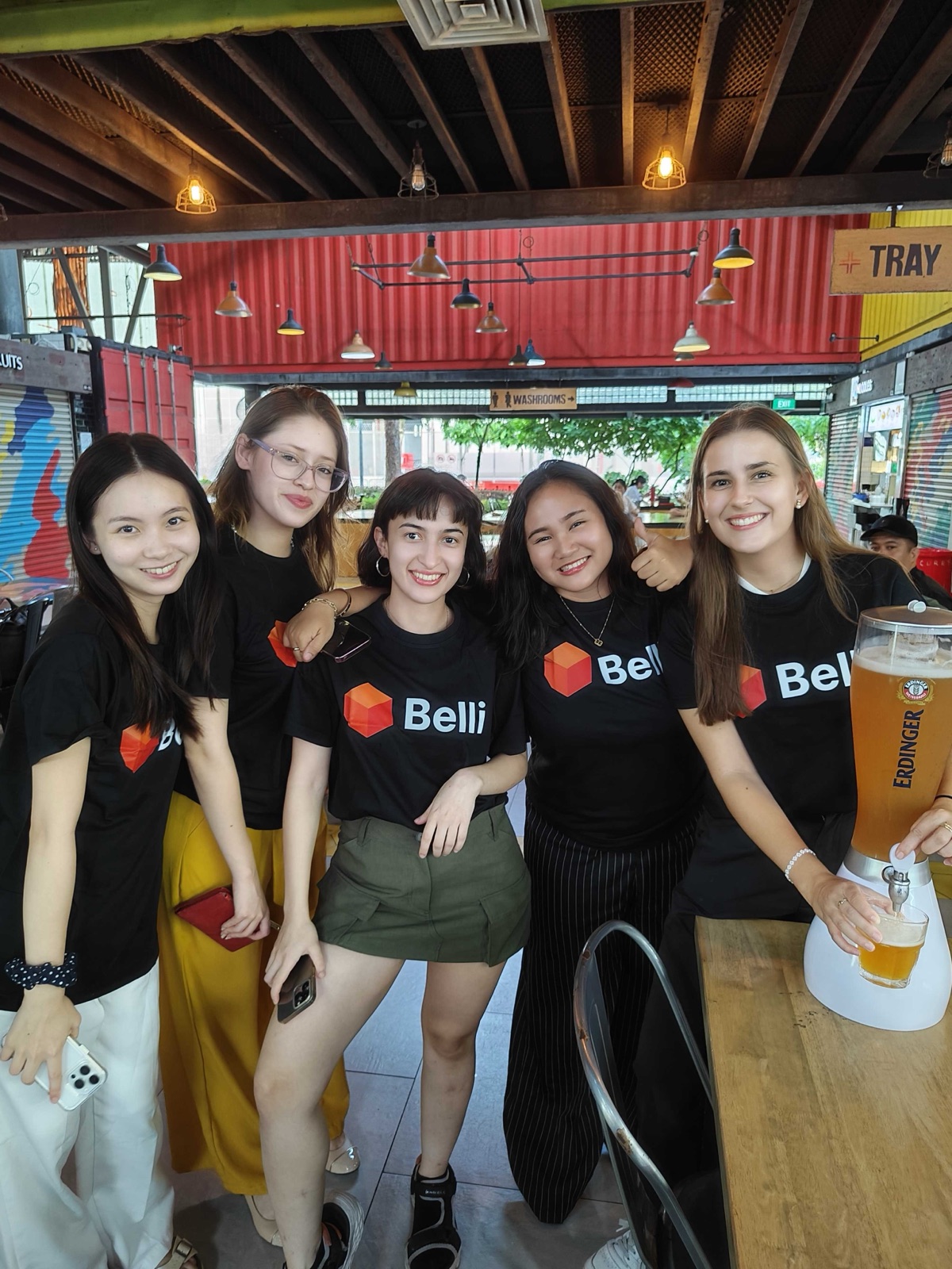 Sabrina with the Belli team